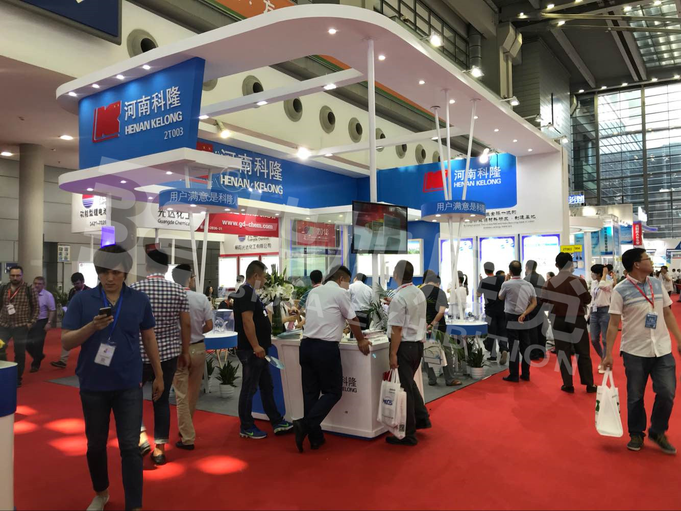 河南科隆—電池展展臺設計