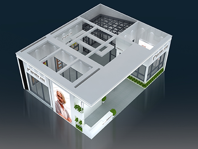 意博門窗——門窗展展臺(tái)搭建